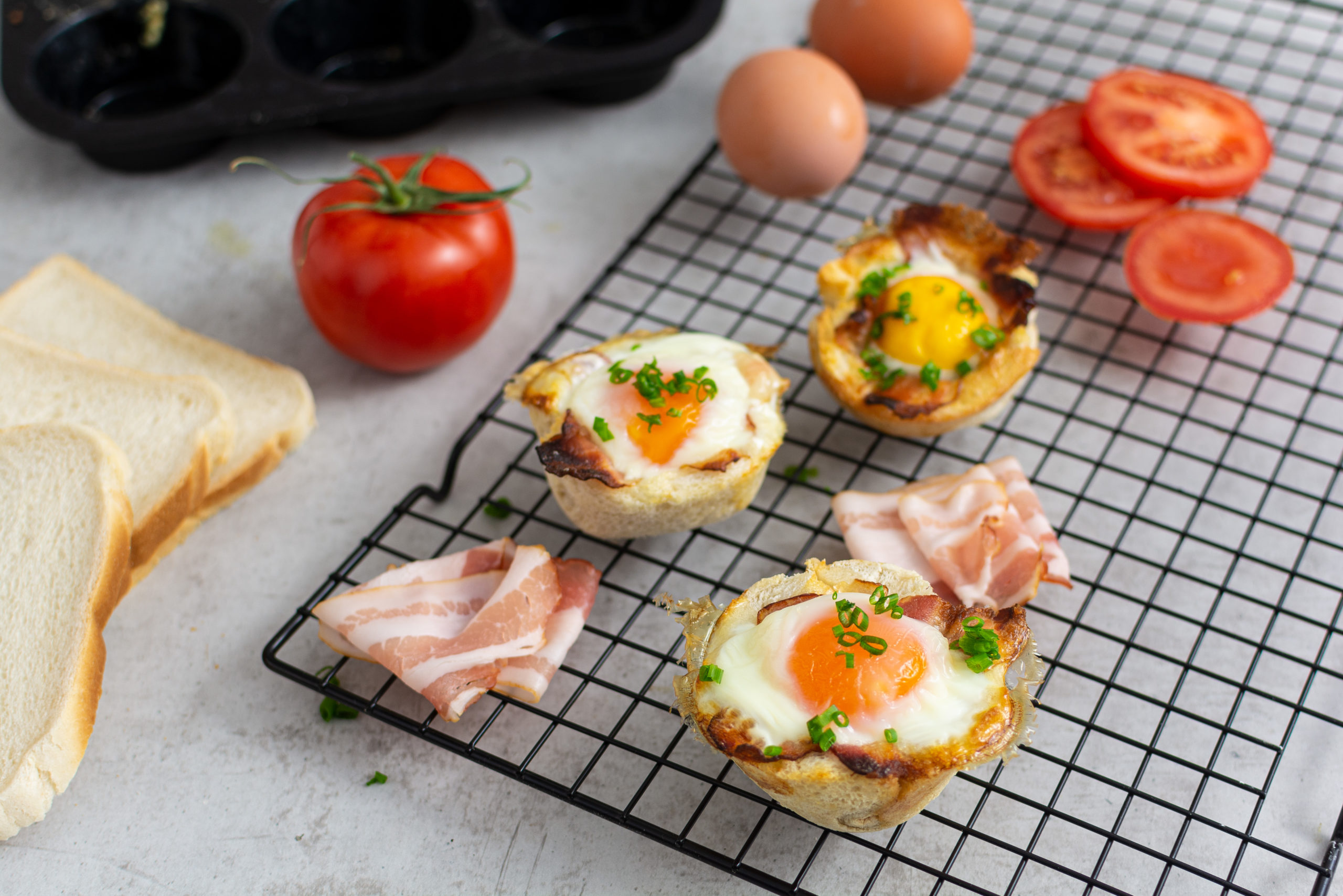 Toast-Muffins zum Frühstück