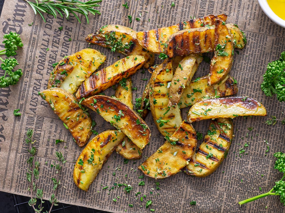 Grillkartoffeln mit frischen Kräutern