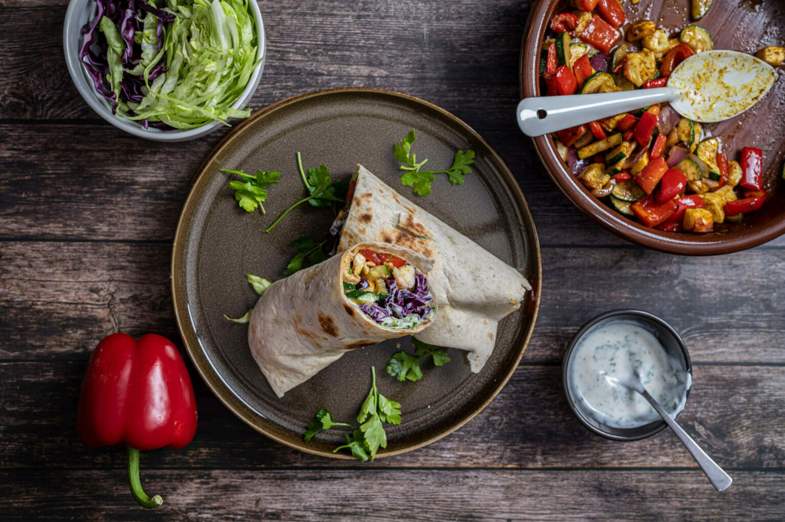 Vegetarischer-Halloumi-Dürüm-Döner-scaled