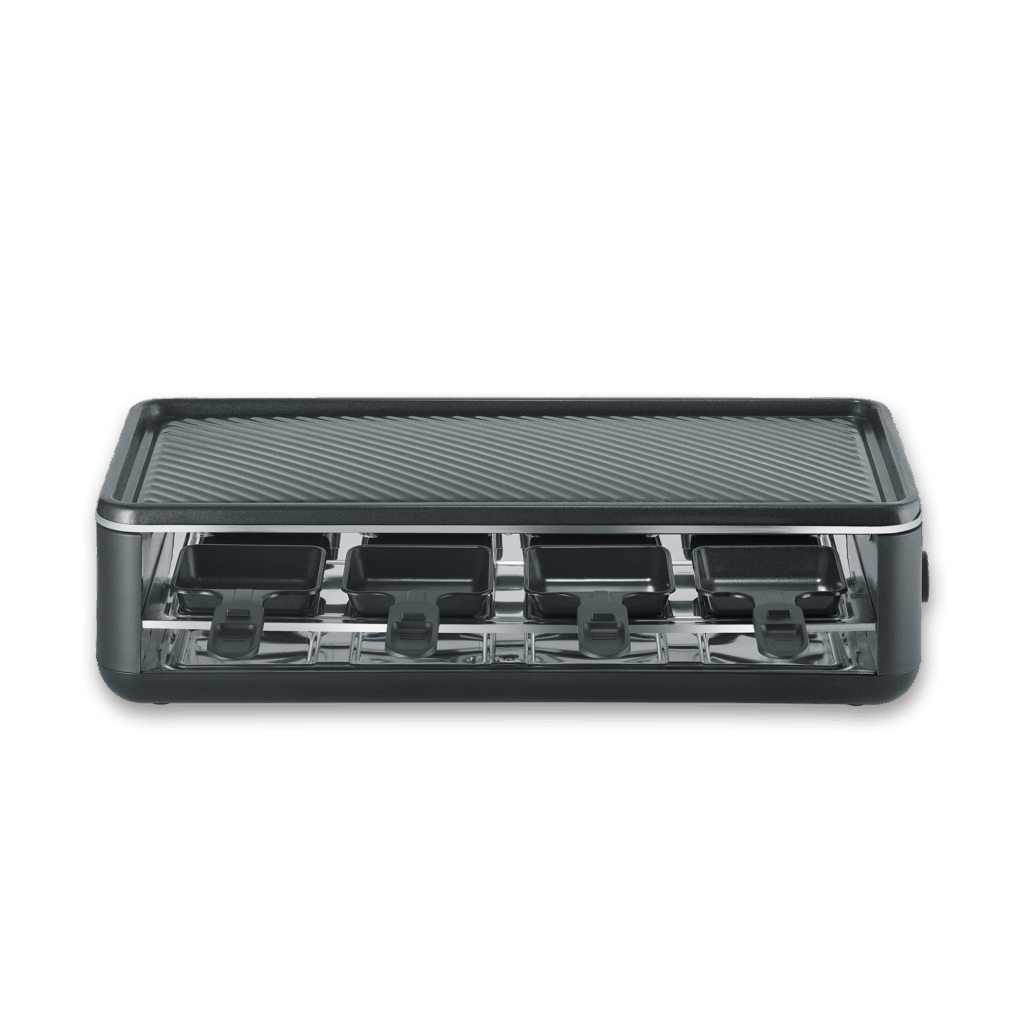 severin-raclette-und-fondue-pg-2365-black-line-lite-raclette-grill-mit-grillplatte