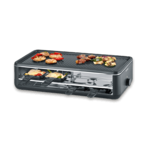 severin-raclette-und-fondue-pg-2365-black-line-lite-raclette-grill-mit-grillplatte-3