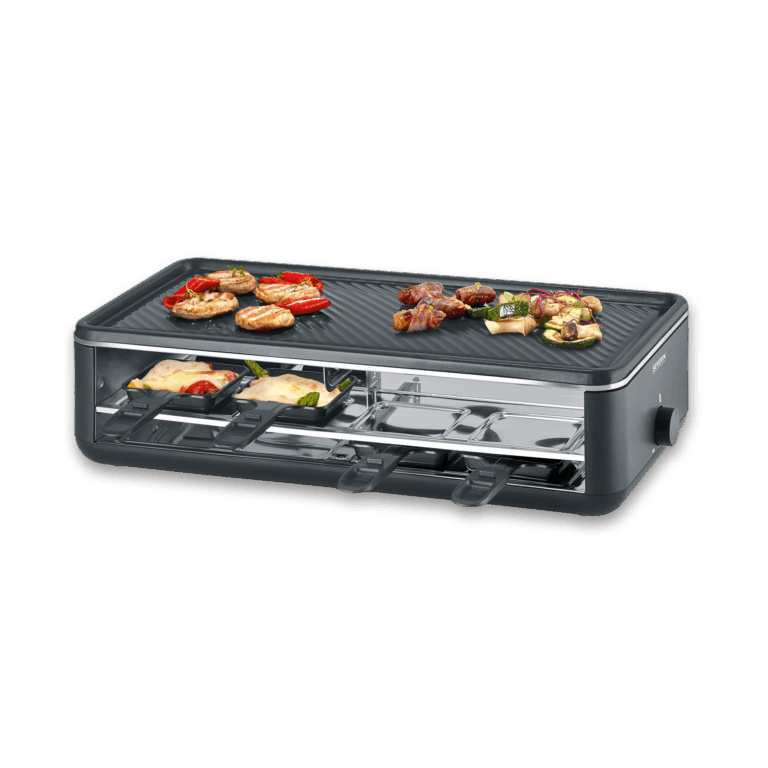 severin-raclette-und-fondue-pg-2365-black-line-lite-raclette-grill-mit-grillplatte-3