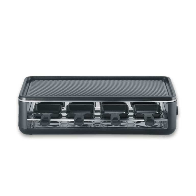 severin-raclette-und-fondue-pg-2365-black-line-lite-raclette-grill-mit-grillplatte
