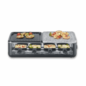 severin-raclette-und-fondue-pg-2366-black-line-lite-raclette-grill-mit-naturstein-und-grillflaeche-2