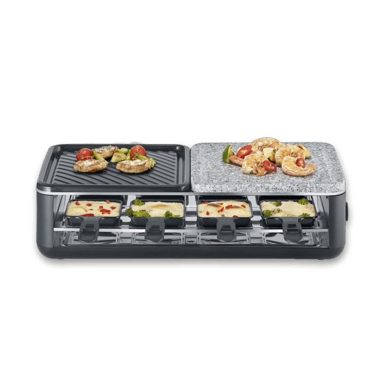 severin-raclette-und-fondue-pg-2366-black-line-lite-raclette-grill-mit-naturstein-und-grillflaeche-2