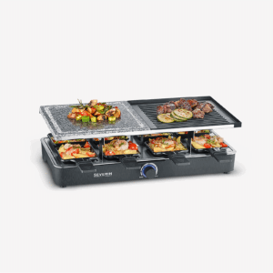 severin-raclette-und-fondue-rg-2371-raclette-grill-mit-naturgrillstein-und-grillplatte-1