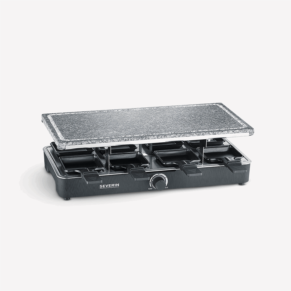 severin-raclette-und-fondue-rg-2372-raclette-partygrill-mit-naturgrillstein-3