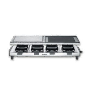severin-raclette-und-fondue-rg-2373-raclette-mit-naturgrillstein-und-grill-platte
