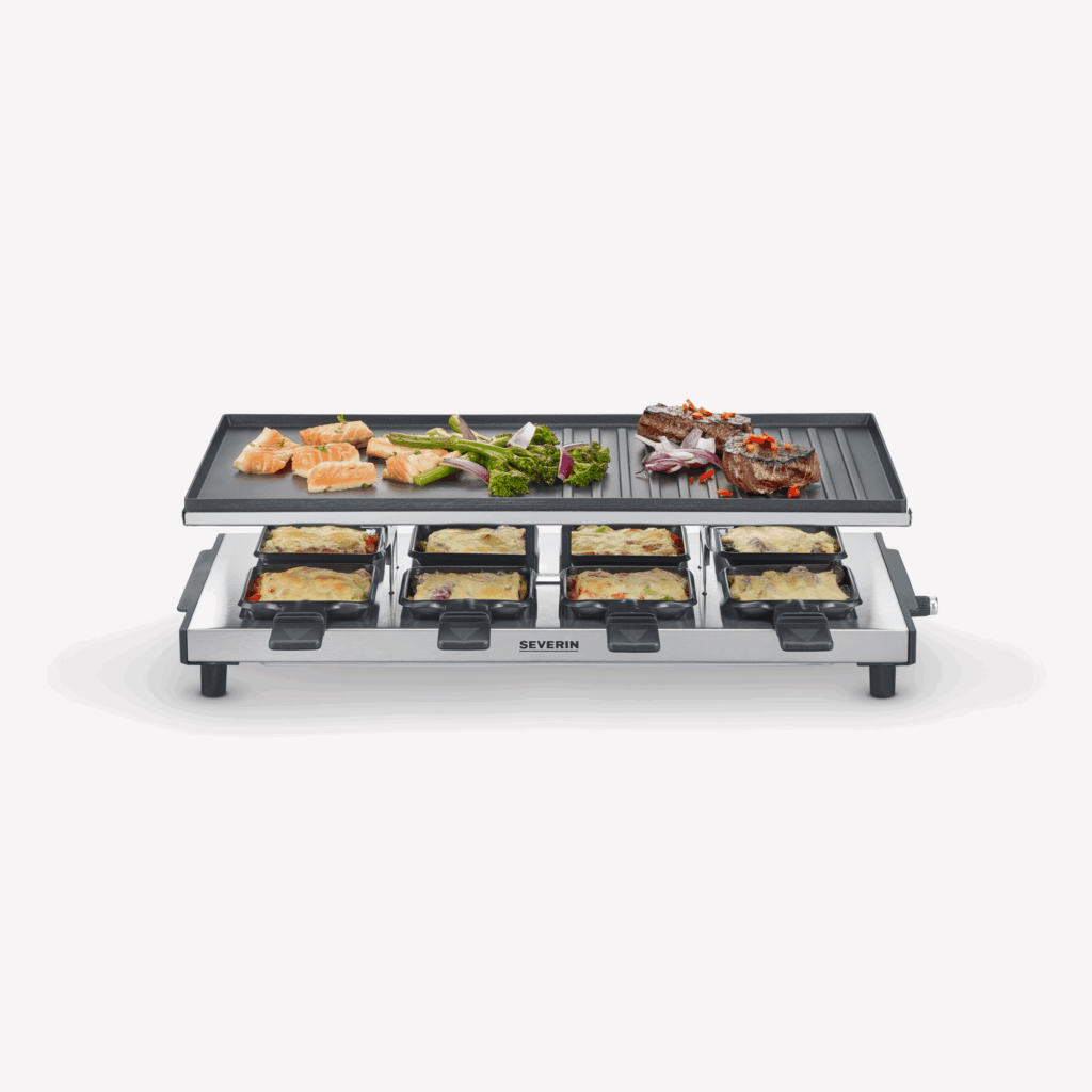 severin-raclette-und-fondue-rg-2375-raclette-mit-antihaftbeschichteter-grillplatte-3